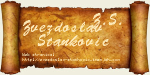 Zvezdoslav Stanković vizit kartica